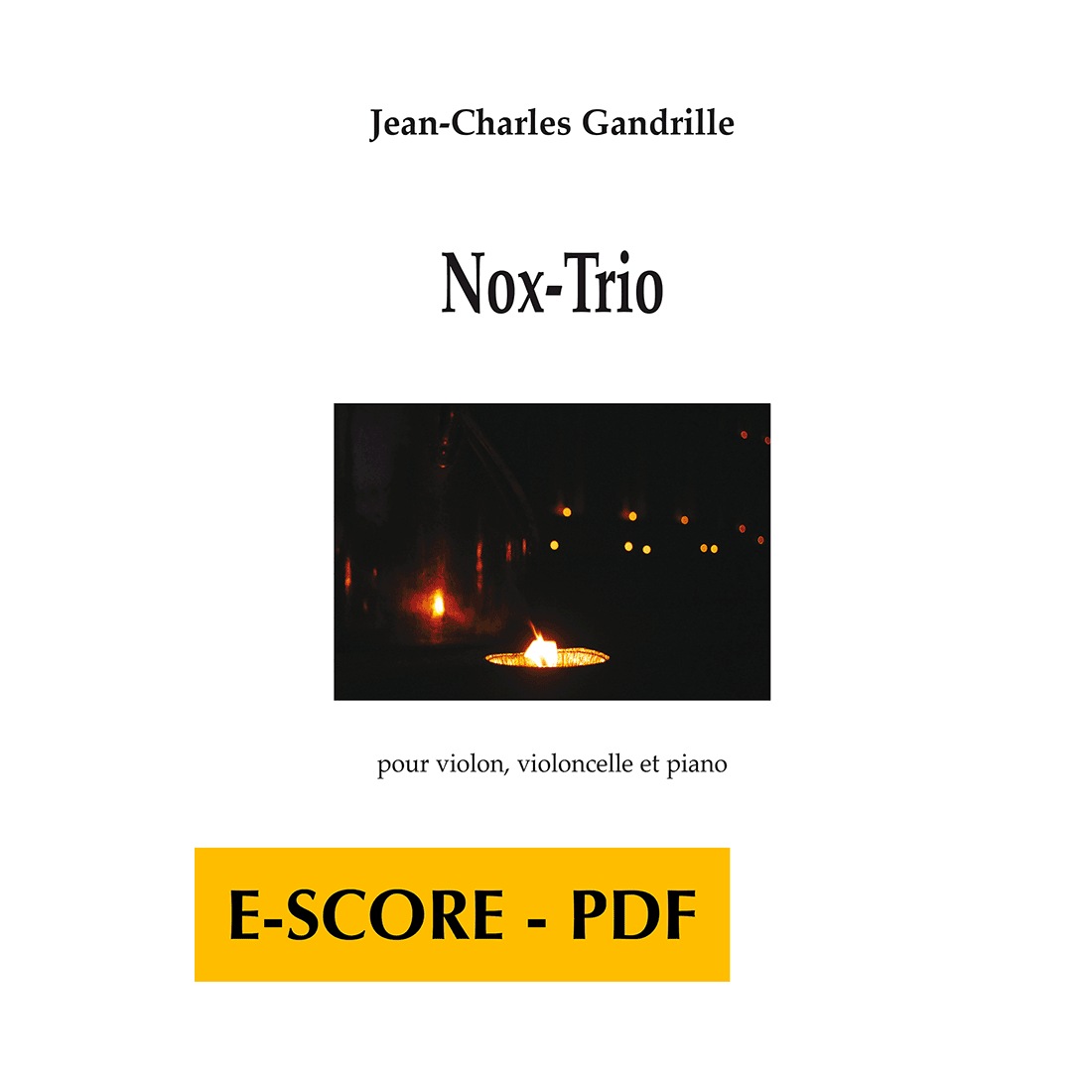 Nox-Trio für Violin, Violoncello und Klavier - E-score PDF