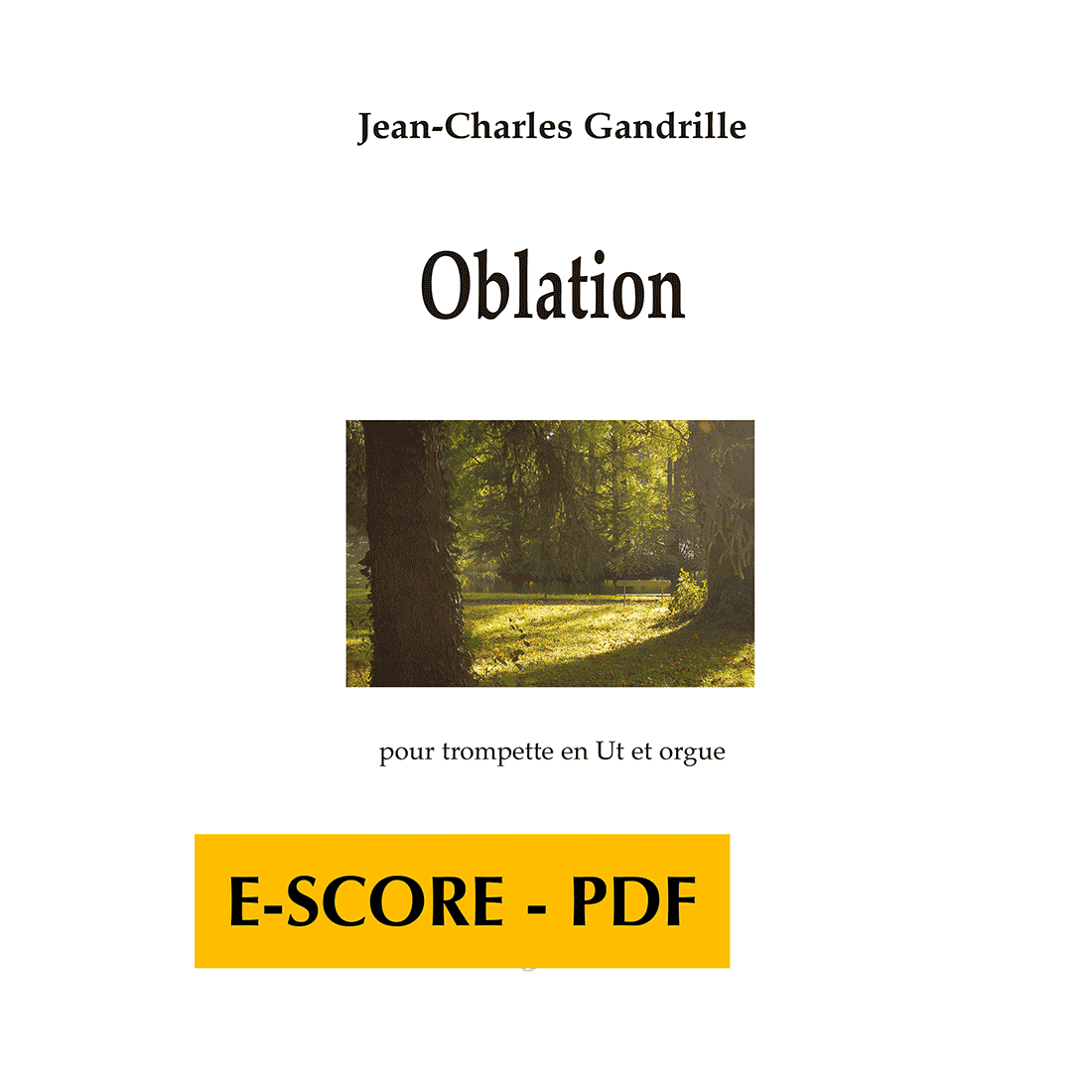 Oblation for C trumpet and organ - E-score PDF