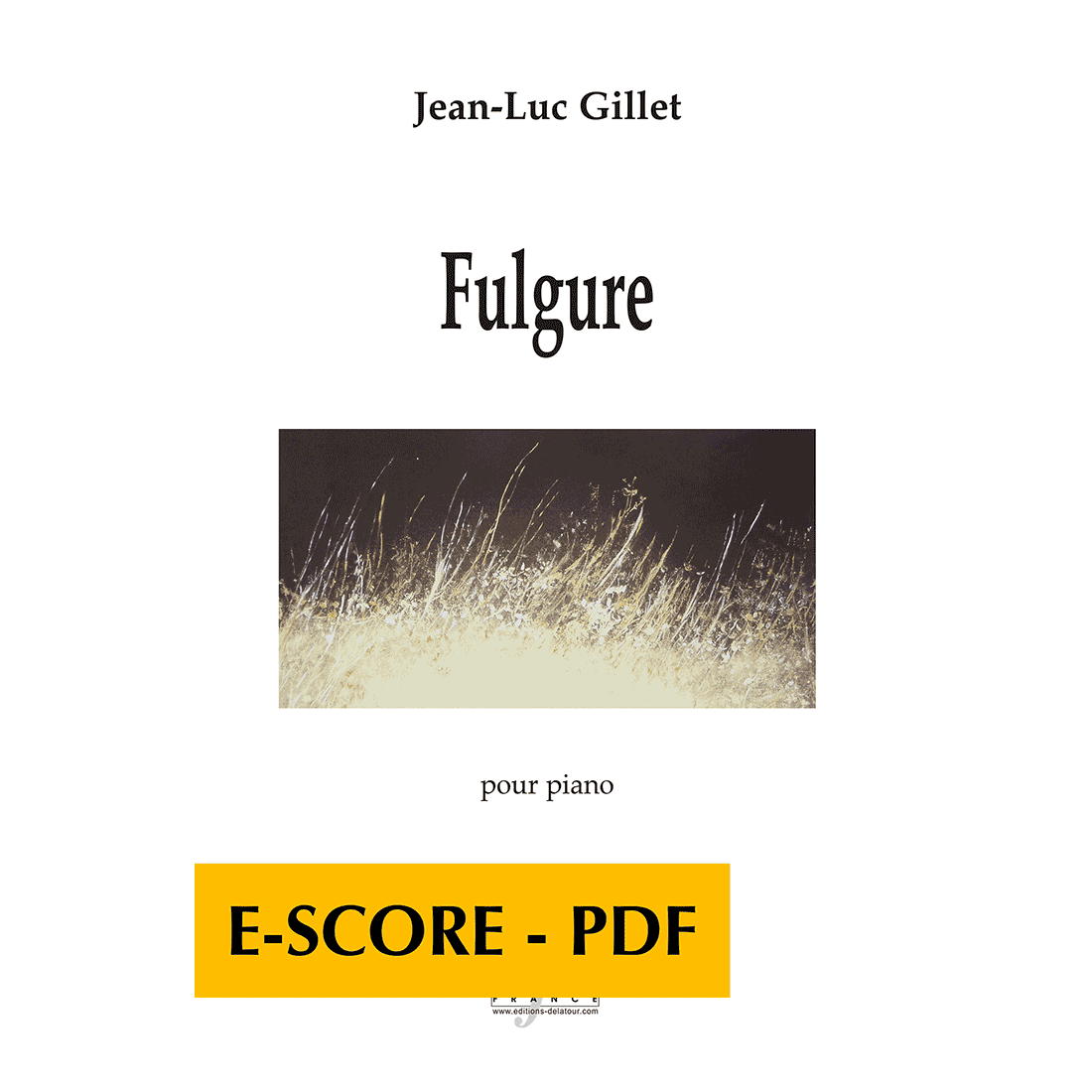 Fulgure for piano - E-score PDF