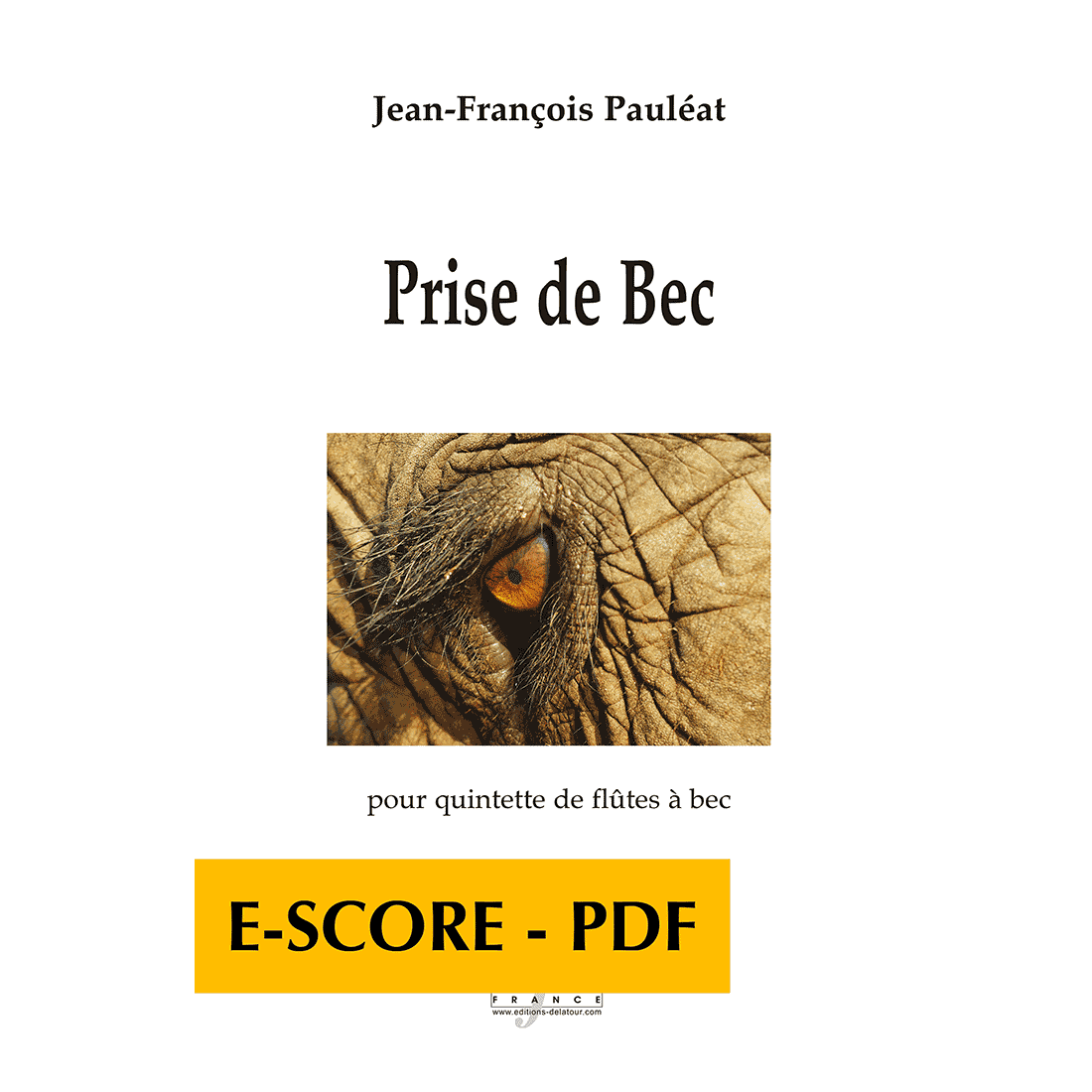 Prise de bec für Blockflötenquintett - E-score PDF