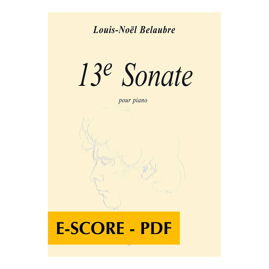 13e sonate pour piano - E-score PDF