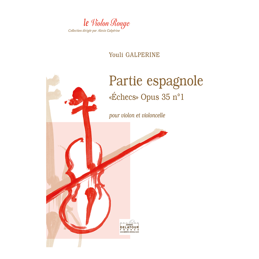 Partie espagnole - Echecs opus 35 n°1 for violin and cello