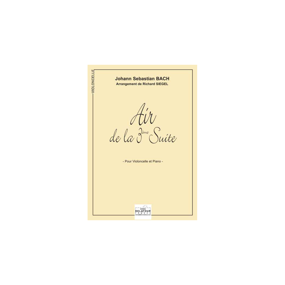 Aria aus der dritten Orchestersuite BWV 1068 für Violoncello und Klavier