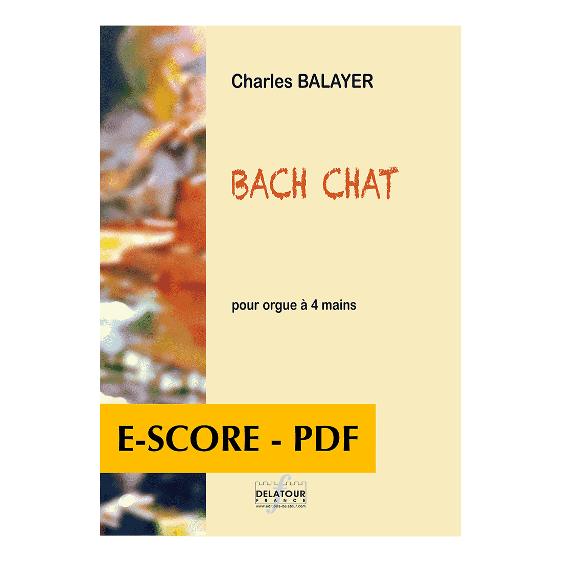Bach Chat pour orgue à 4 mains - E-score PDF