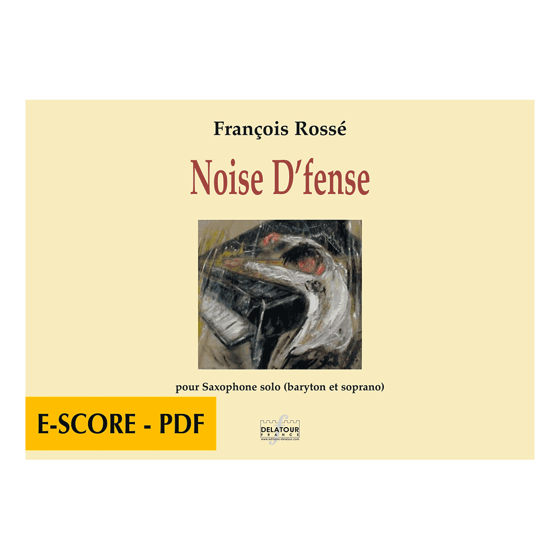 Noise D'fense pour saxophone solo - E-score PDF