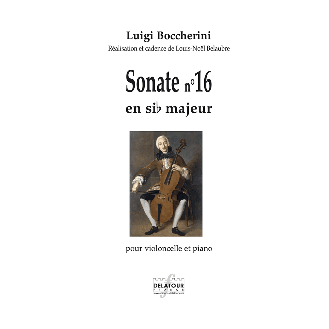 Sonate n°16 en Sib majeur pour violoncelle et piano