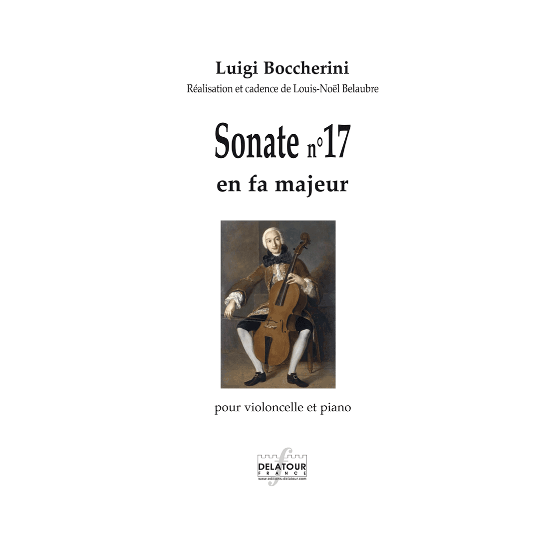 Sonate n°17 en fa majeur for cello and piano