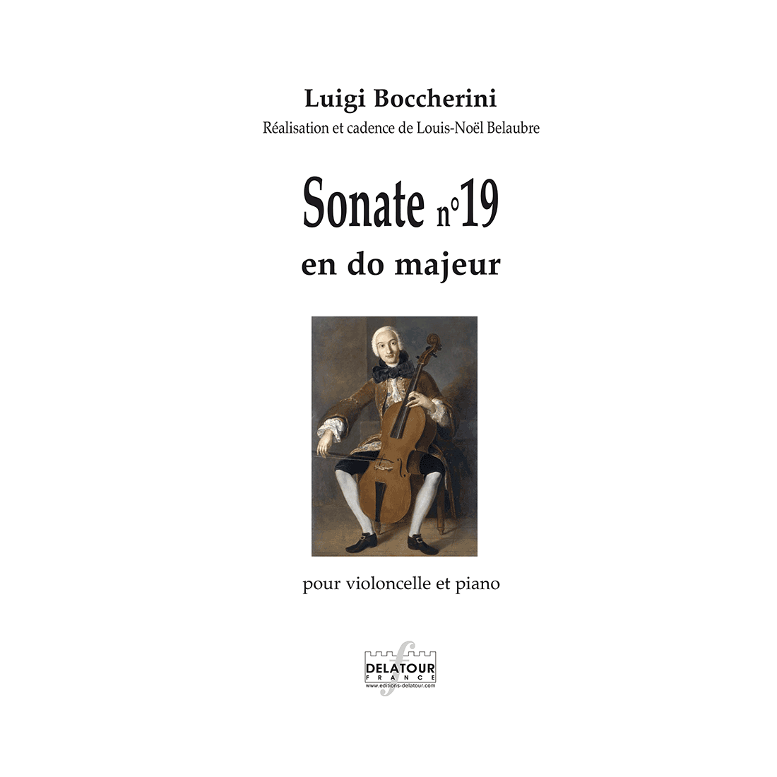 Sonate n°19 en do majeur for cello and piano
