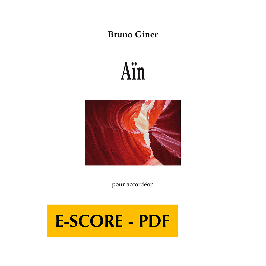 Aïn pour accordéon - E-score PDF