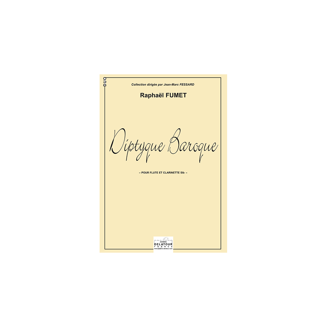 Diptyque baroque für Flöte und B-Klarinette
