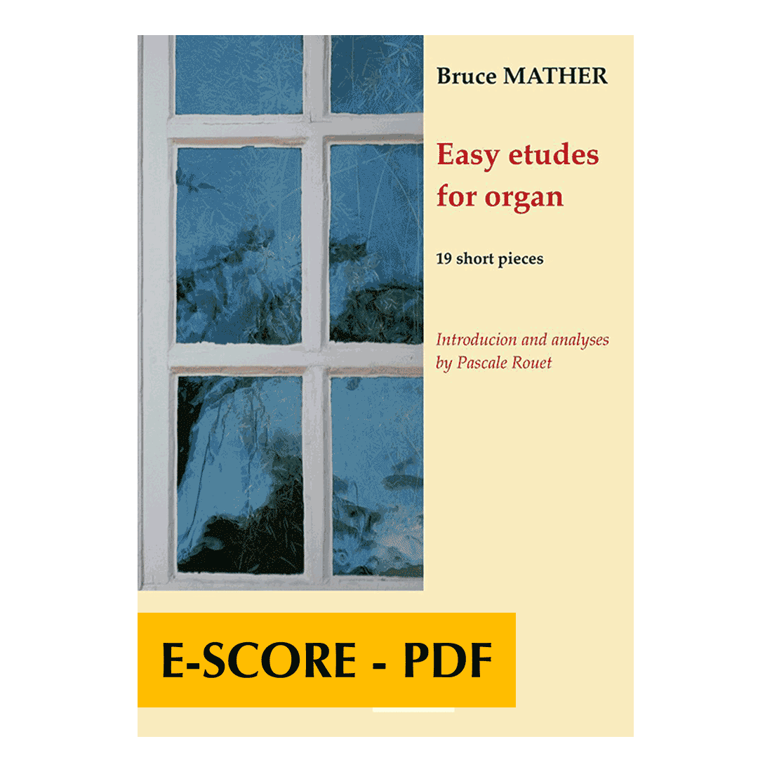 Easy etudes for organ - English version - E-score PDF