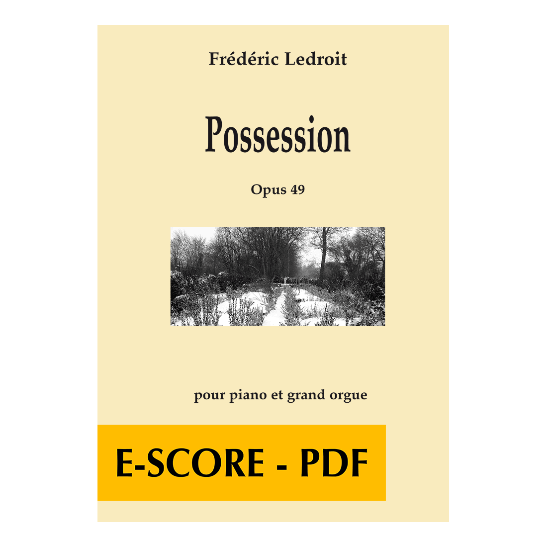 Possession für Klavier und Orgel - E-score PDF