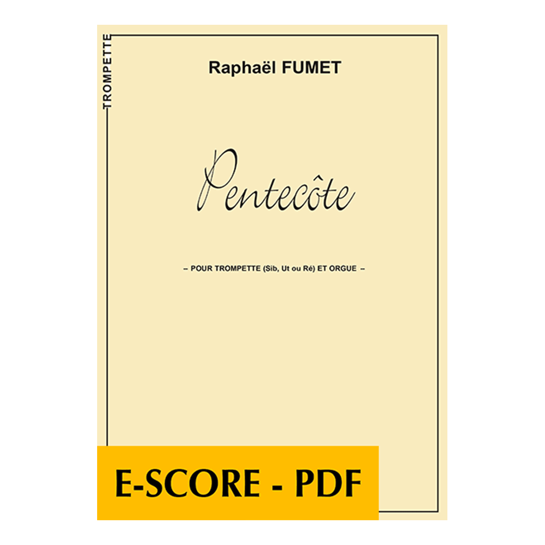 Pentecôte für Trompete und Orgel - E-score PDF