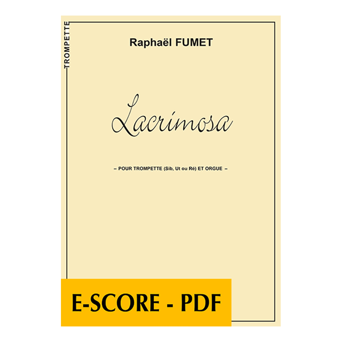 Lacrimosa für Trompete und Orgel - E-score PDF