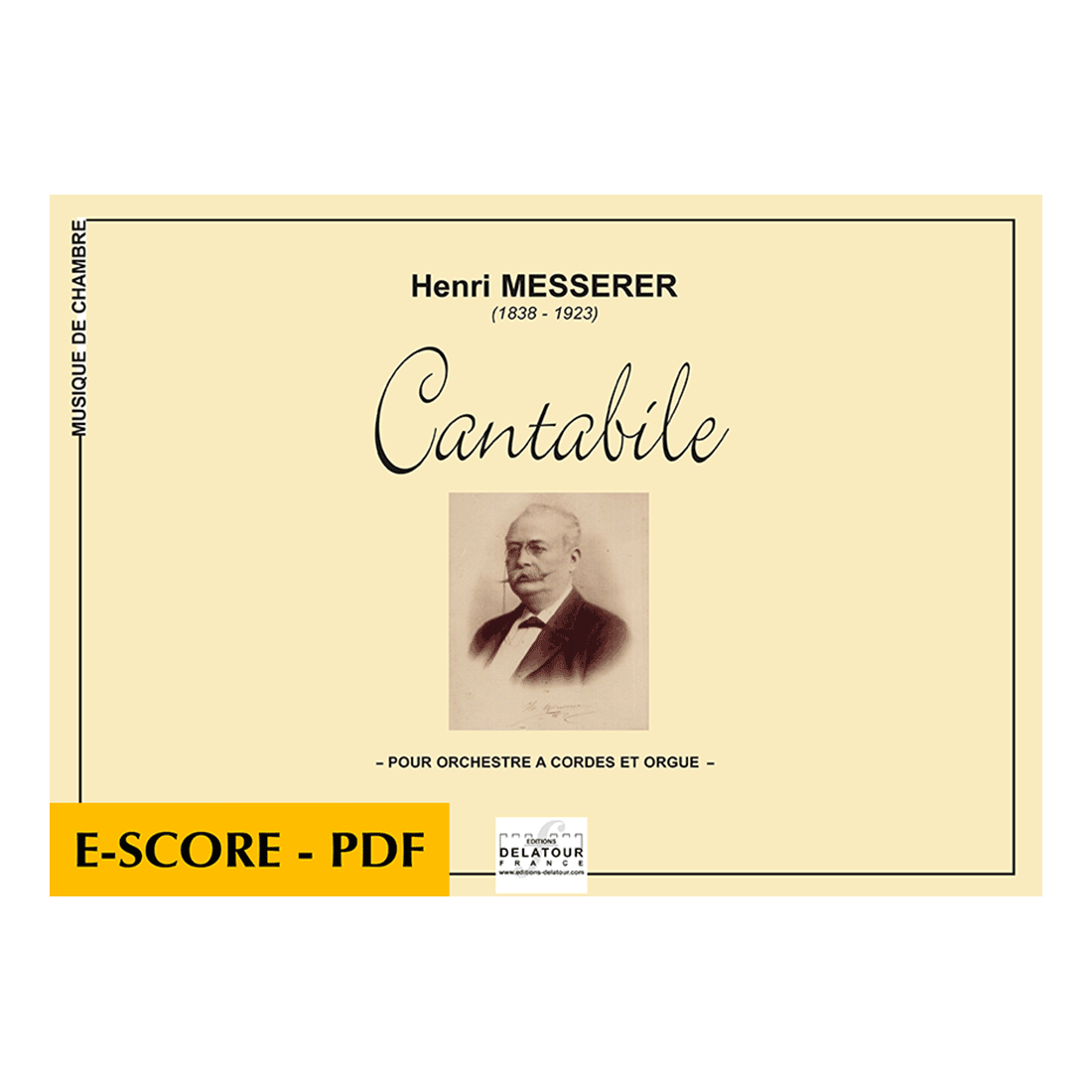 Cantabile for string orchestra and organ - E-score PDF