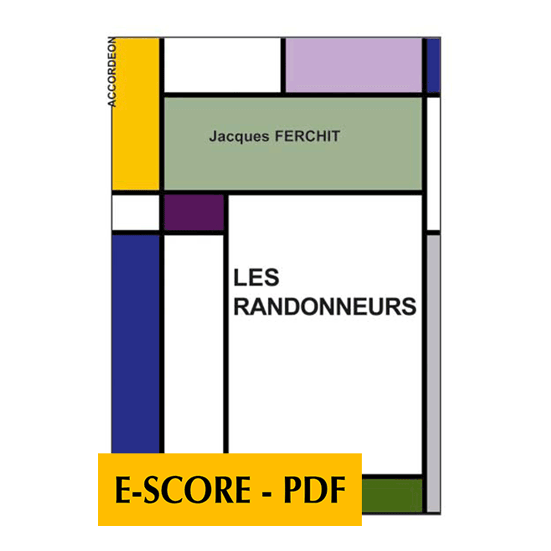 Les randonneurs pour accordéon - E-score PDF