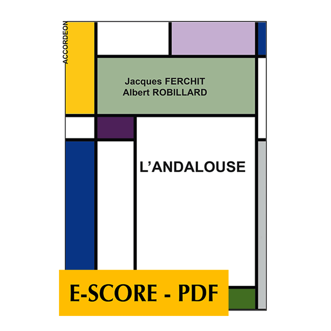 L'Andalouse pour accordéon - E-score PDF