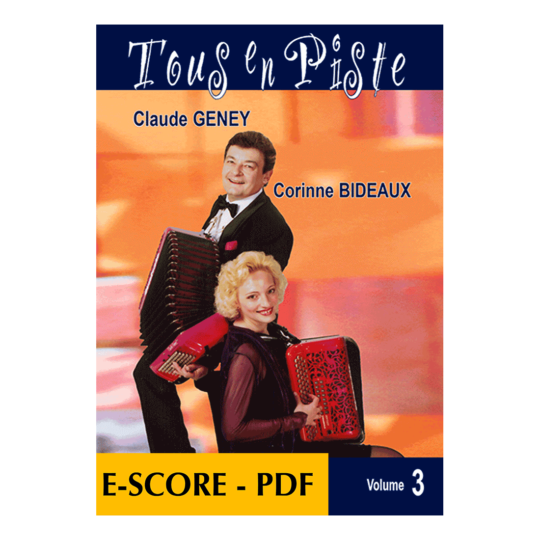 Tous en piste ! - Band 3 für 1 oder 2 Akkordeon - E-score PDF