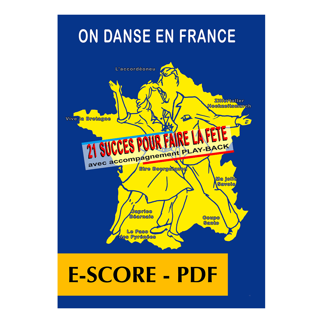 On danse en France - Vol. 1 pour accordéon - E-score PDF