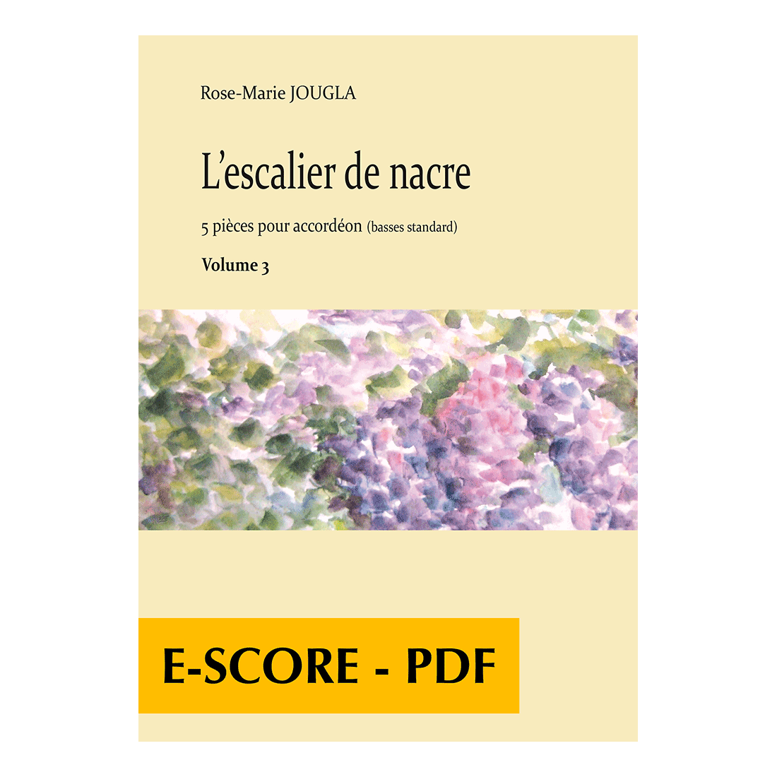 L'escalier de nacre﻿ for accordion - Volume 3 - E-score PDF