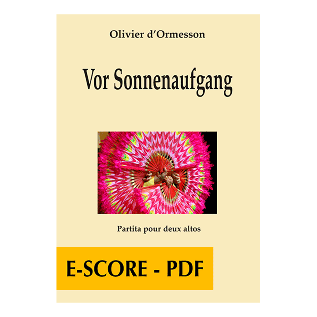 Vor Sonnenaufgang - Partita pour 2 altos - E-score PDF