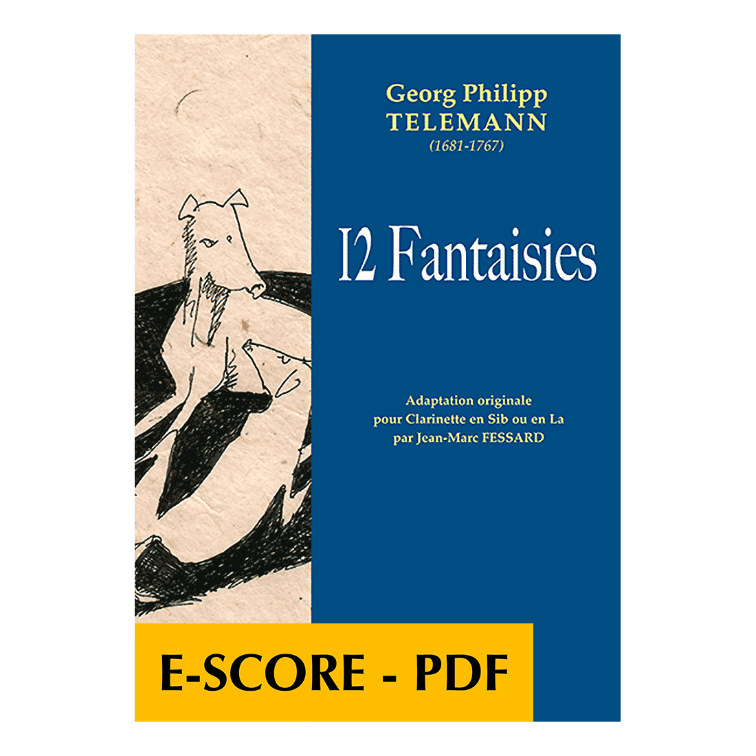 12 Fantasien für Klarinette - E-score PDF