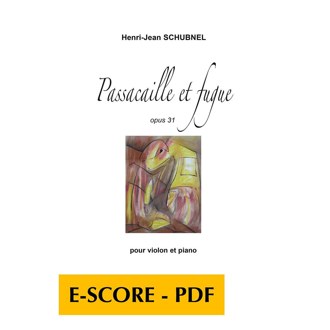 Passacaille et fugue for violin and piano - E-score PDF