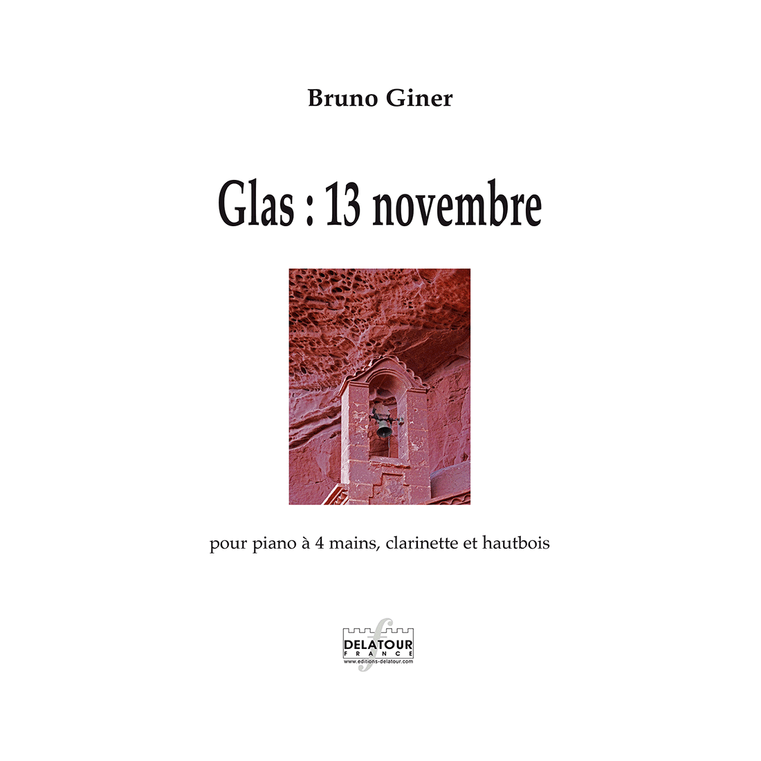 Glas : 13 novembre pour piano à 4 mains, clarinette et hautbois