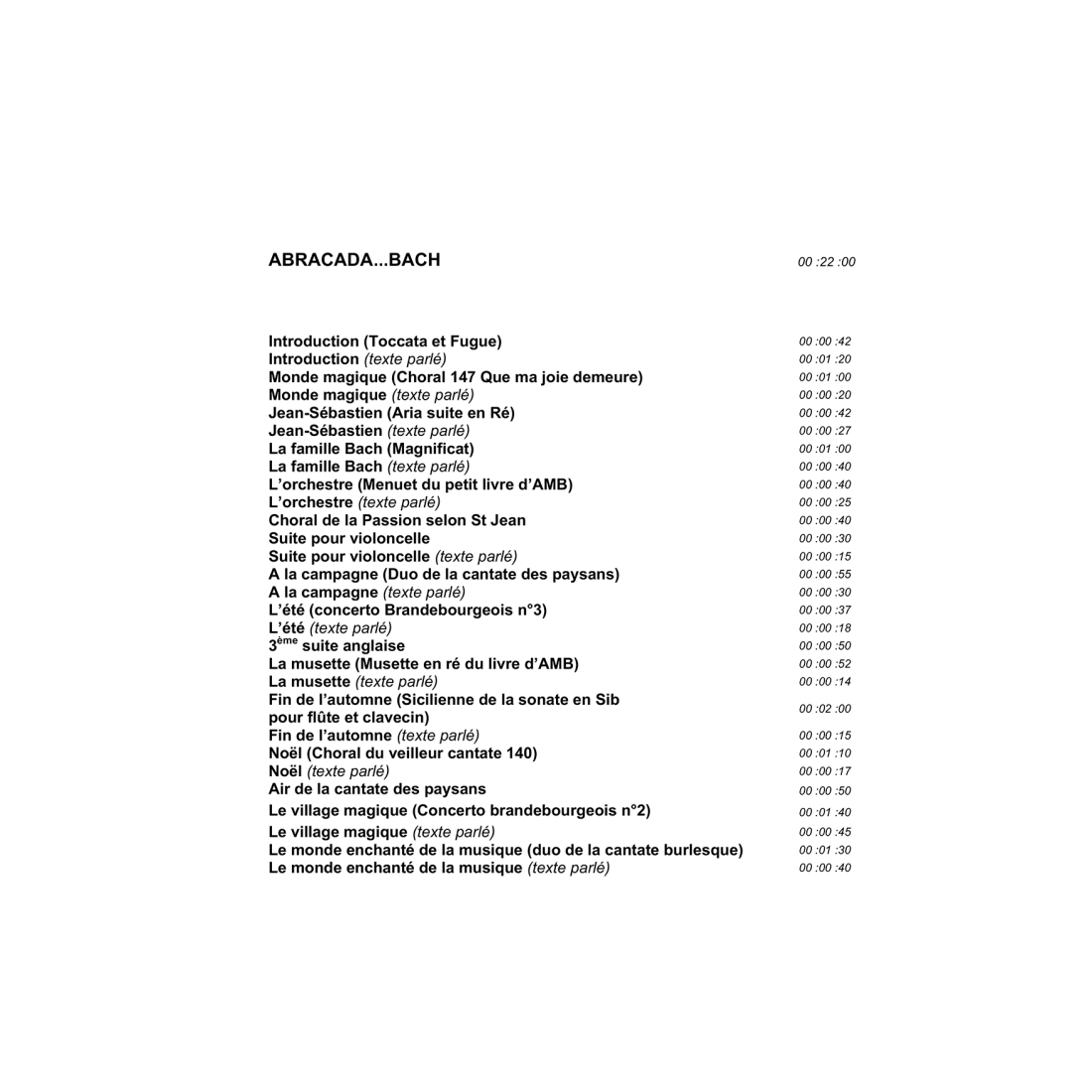 Abracada...Bach (PIANO-CHANT) - E-score PDF