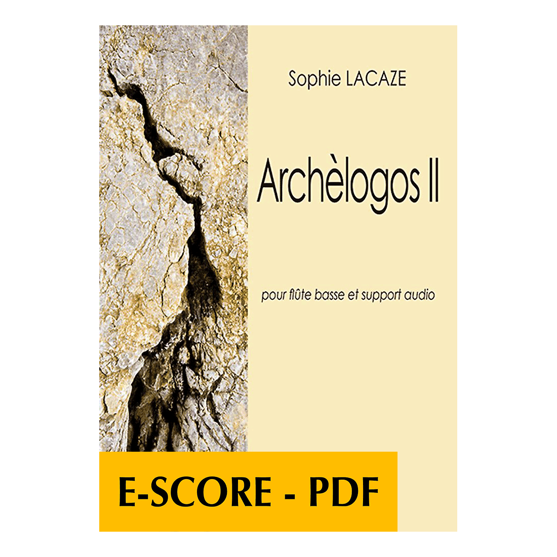 Archèlogos II für Bassflöte und Tonaufnahmen - E-Score PDF