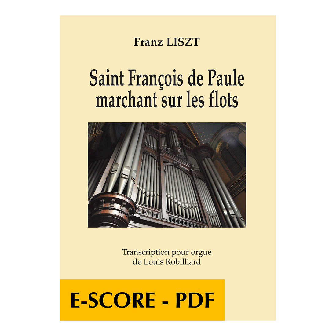 Saint François de Paule marchant sur les flots - Transcription for organ - E-score PDF