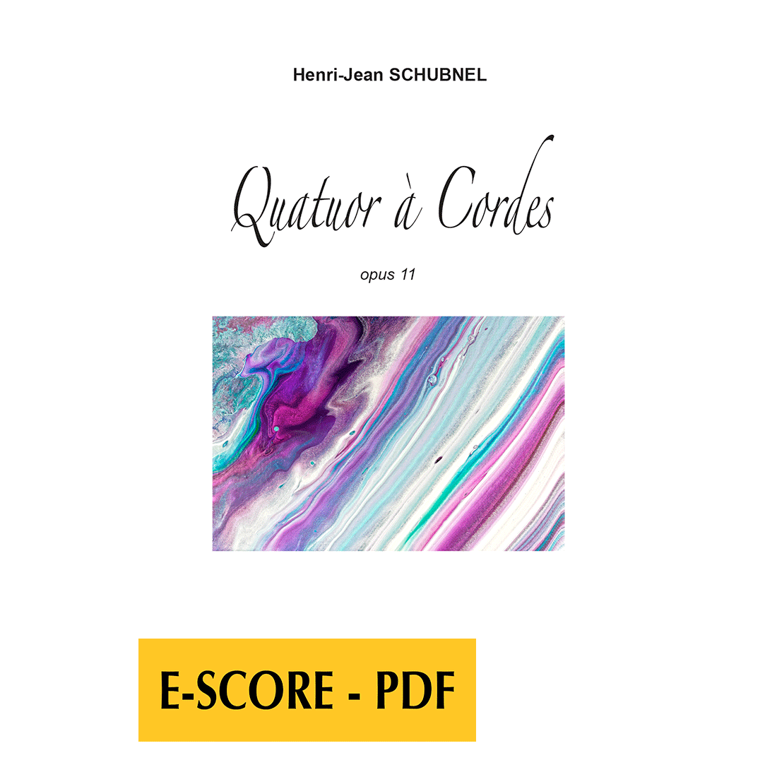 Quatuor à cordes - opus 11 - E-score PDF
