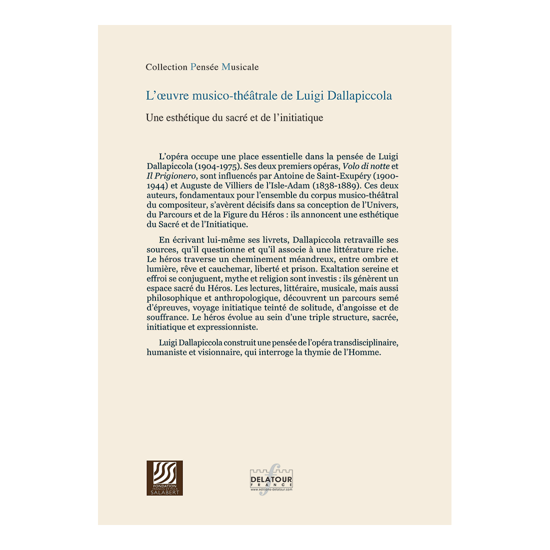 L'oeuvre musico-théâtrale de Luigi Dallapiccola - E-book PDF