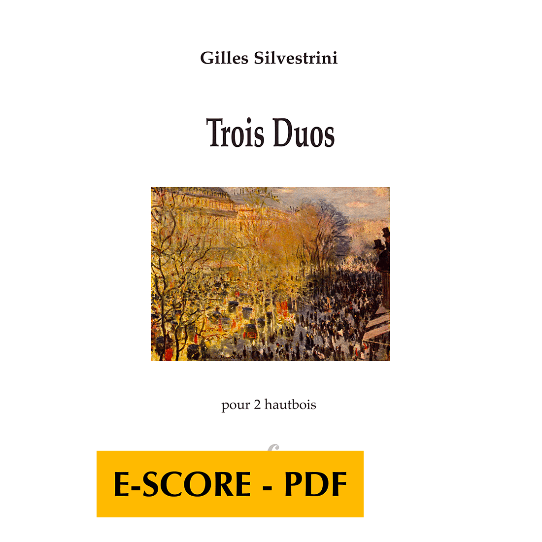 Trois duos pour 2 hautbois - E-score PDF