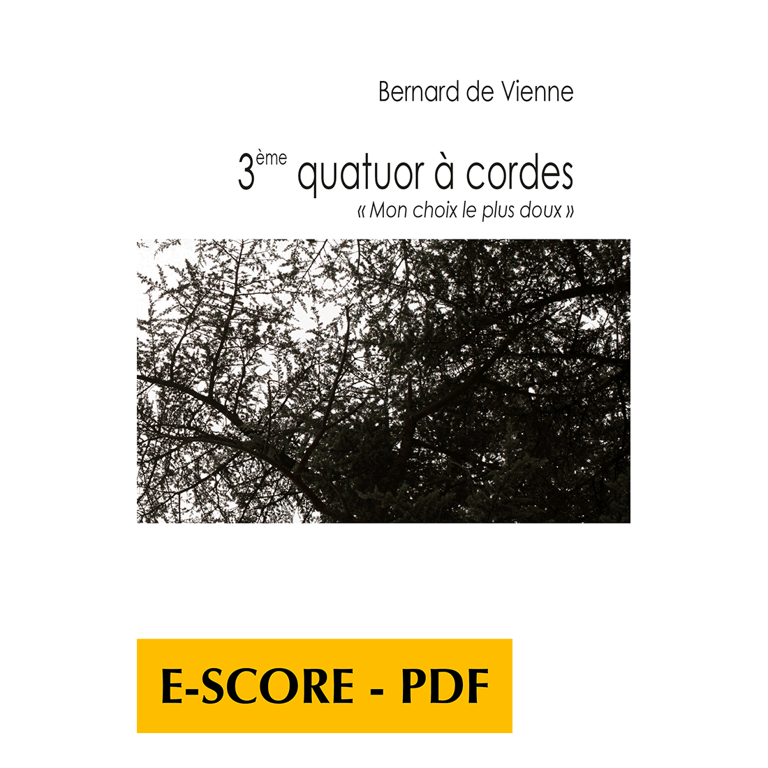 3ème quatuor à cordes - Mon choix le plus doux - E-score PDF