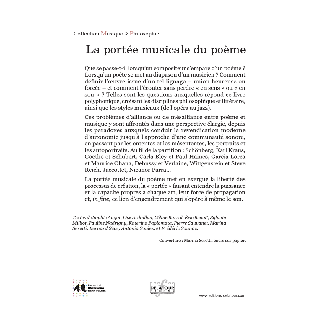La portée musicale du poème - E-book PDF (dos couverture)