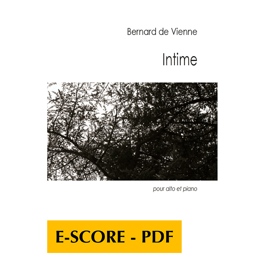 Intime pour alto et piano - E-score PDF